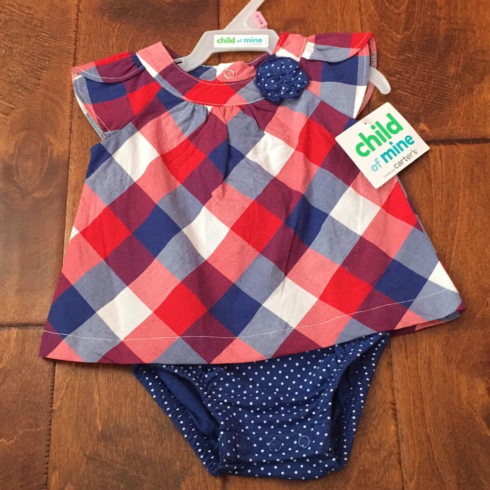 NWT Carters child of Mine Red/white/blue 0-3 mos.
